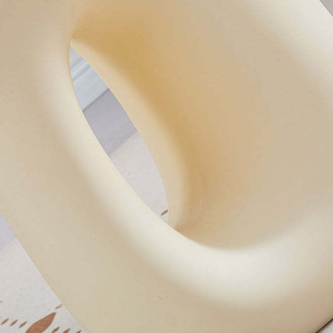 Art Deco Hollow Oval Plastic End Table — Green