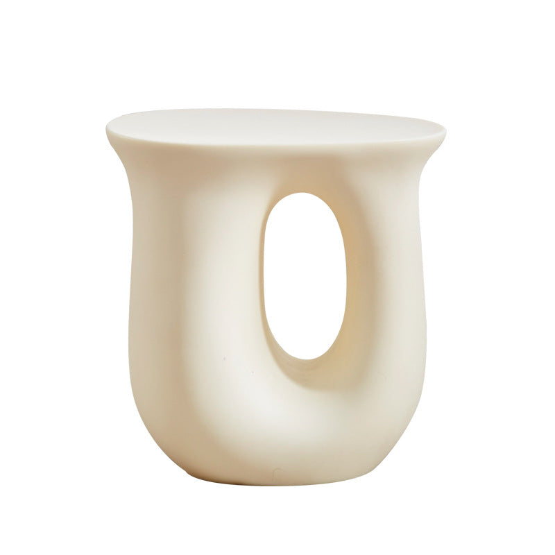 Art Deco Hollow Oval Plastic End Table