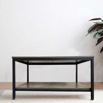 Minimalist MFC Iron 2-Tier Coffee Table