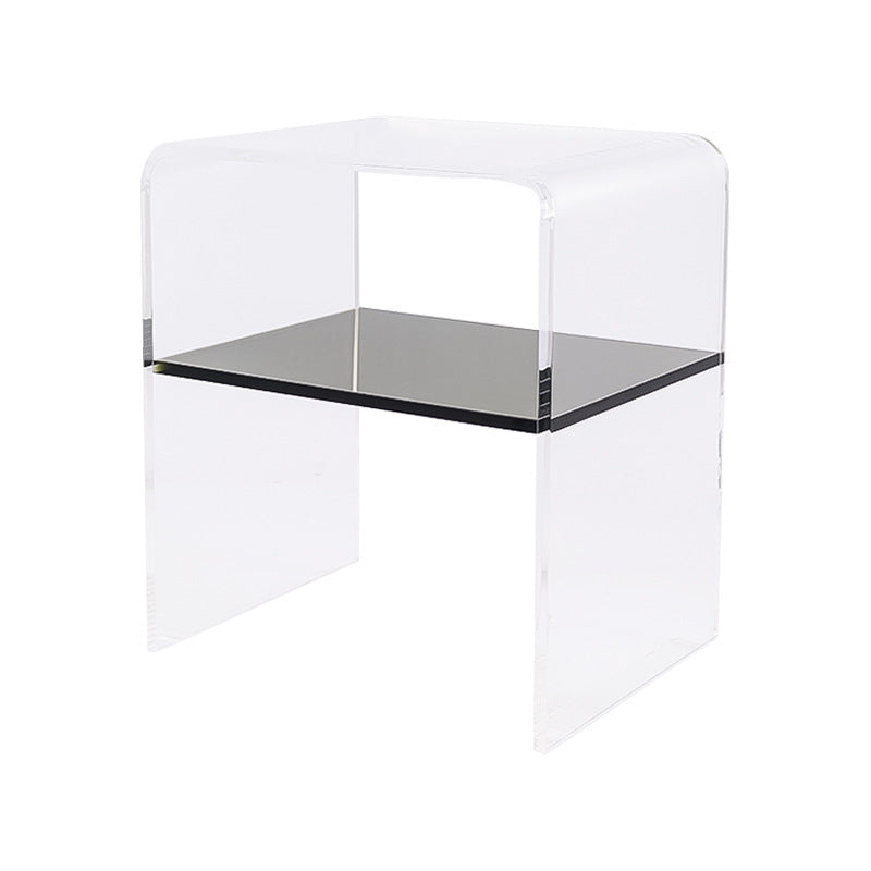Minimalist Acrylic 2-Tier End Table