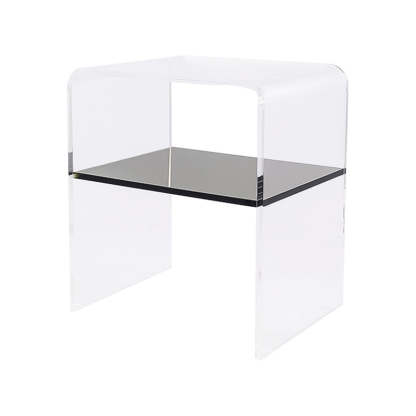 Minimalist Acrylic 2-Tier End Table