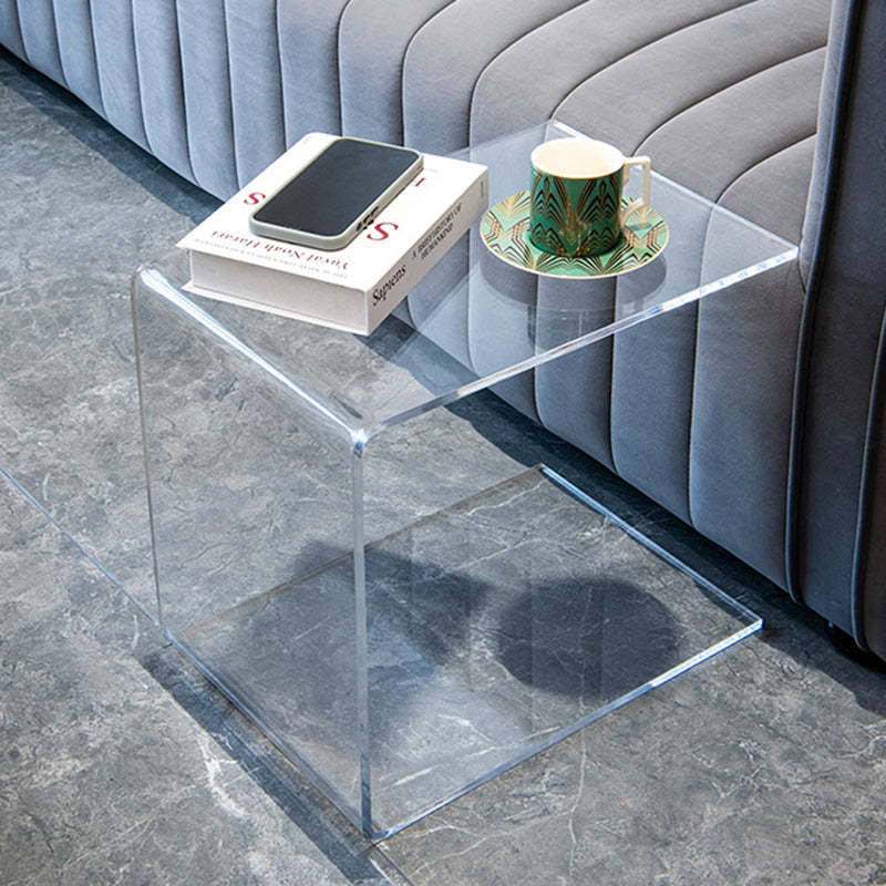 Minimalist Acrylic 2-Tier End Table
