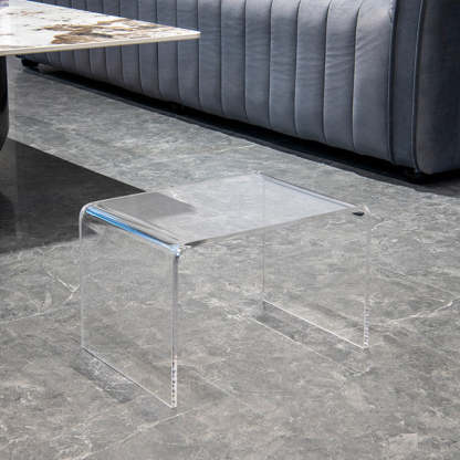 Minimalist Acrylic 2-Tier End Table