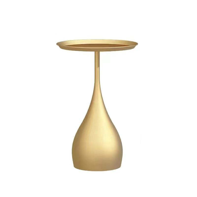 Scandinavian Water Drop Metal End Table