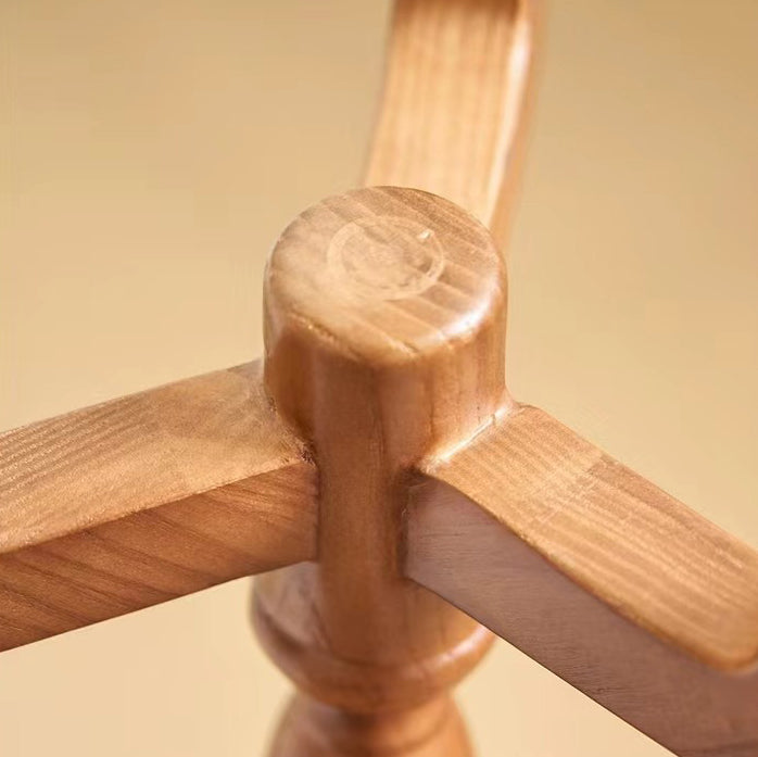 Vintage Triangle Stand Wood End Table