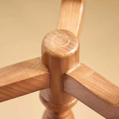 Vintage Triangle Stand Wood End Table