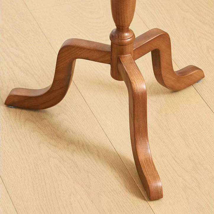 Vintage Triangle Stand Wood End Table
