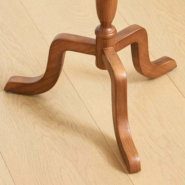 Vintage Triangle Stand Wood End Table