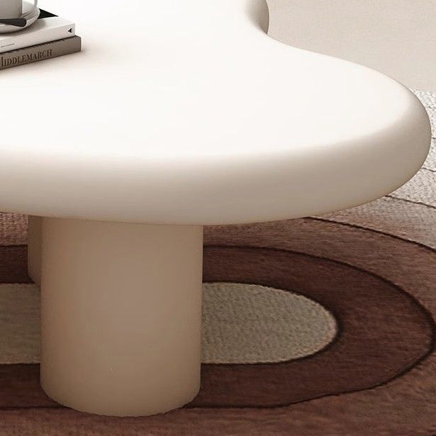 Minimalist Cloud Cream Wood End Table