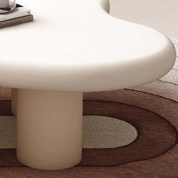 Minimalist Cloud Cream Wood End Table