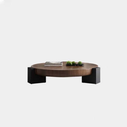 Scandinavian Round Solid Wood End Table