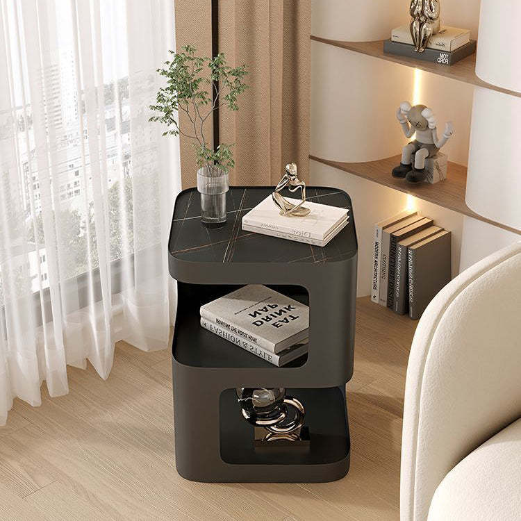 Lighom nordic rounded end cream end & side tables