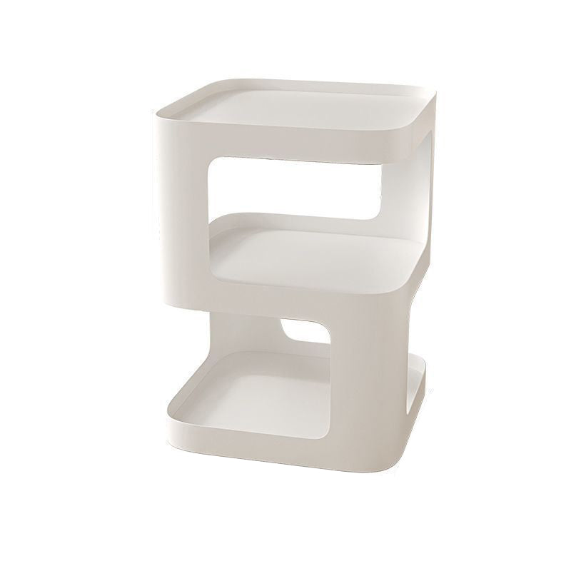 Scandinavian Rounded Iron 3-Tier End Table