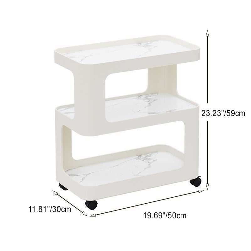 Scandinavian Rock End Table 3-Tier
