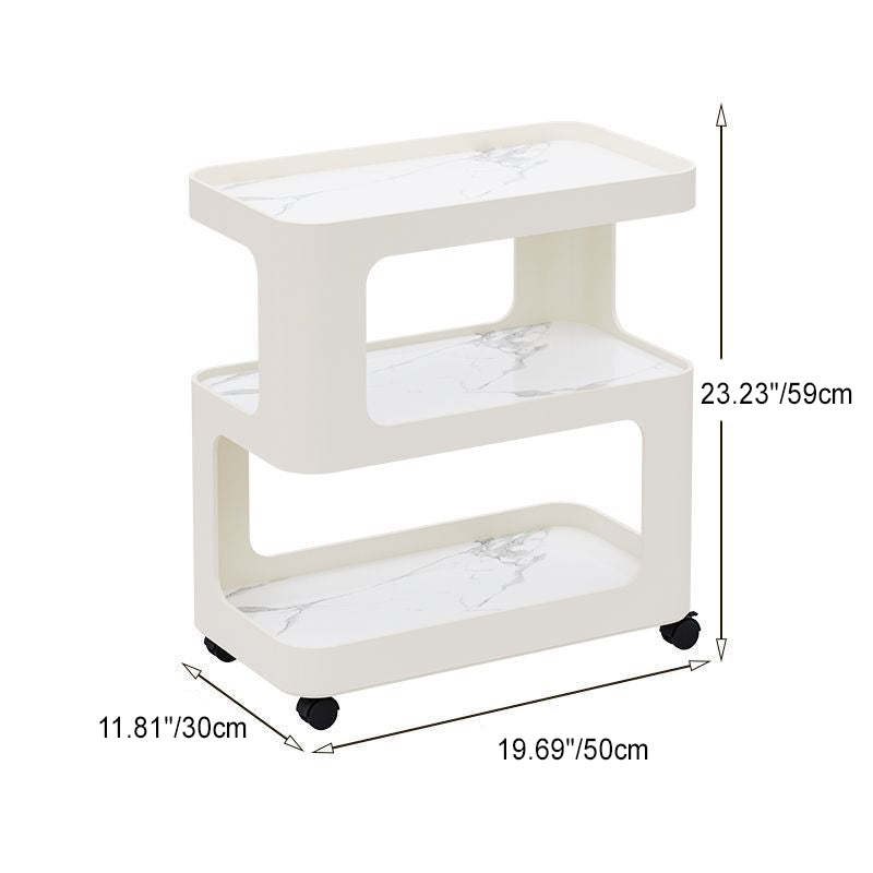Scandinavian Rock End Table 3-Tier