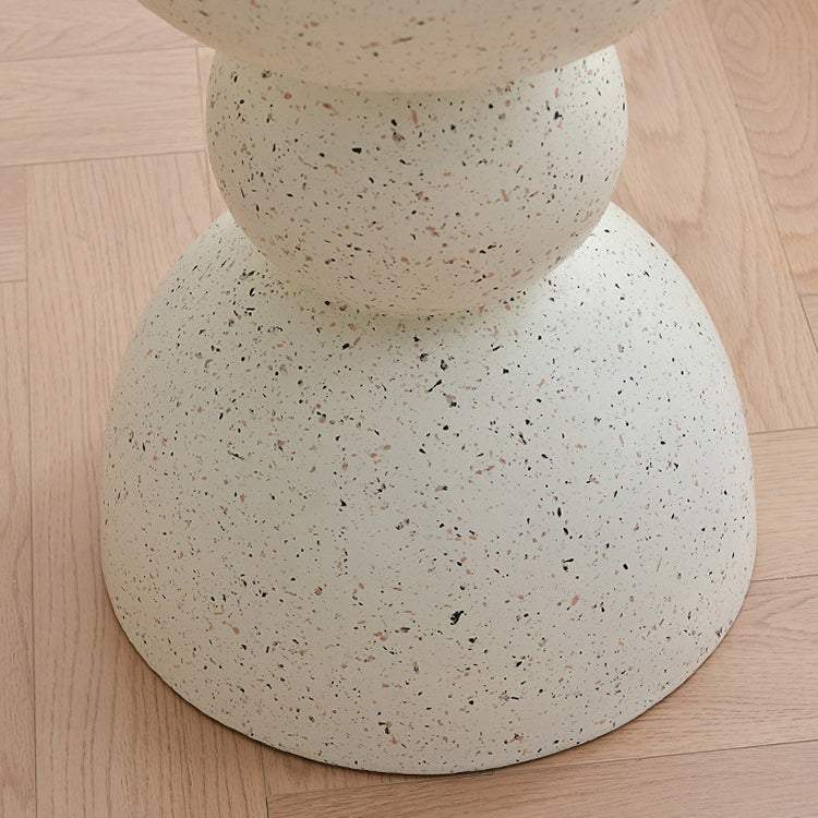 Contemporary Magnesium Oxide Chamfered End Table