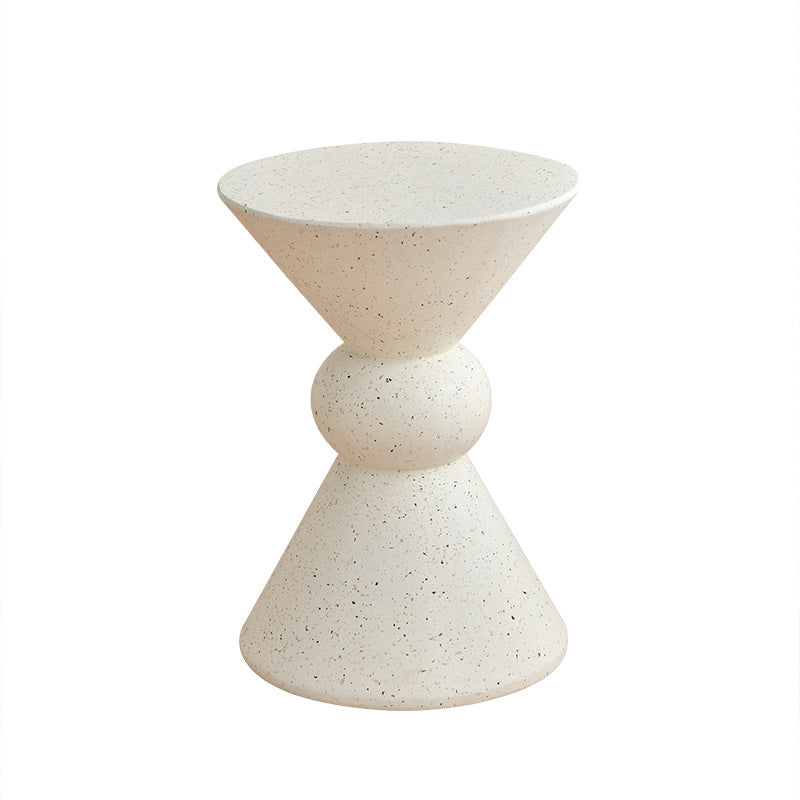 Contemporary Magnesium Oxide Chamfered End Table