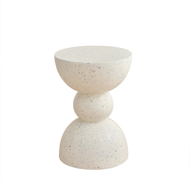 Contemporary Magnesium Oxide Chamfered End Table