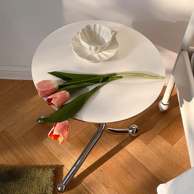 Chinese Orb Stainless Steel End Table