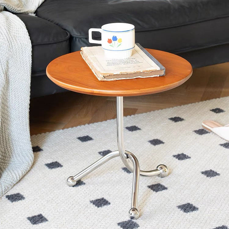 Chinese Orb Stainless Steel End Table