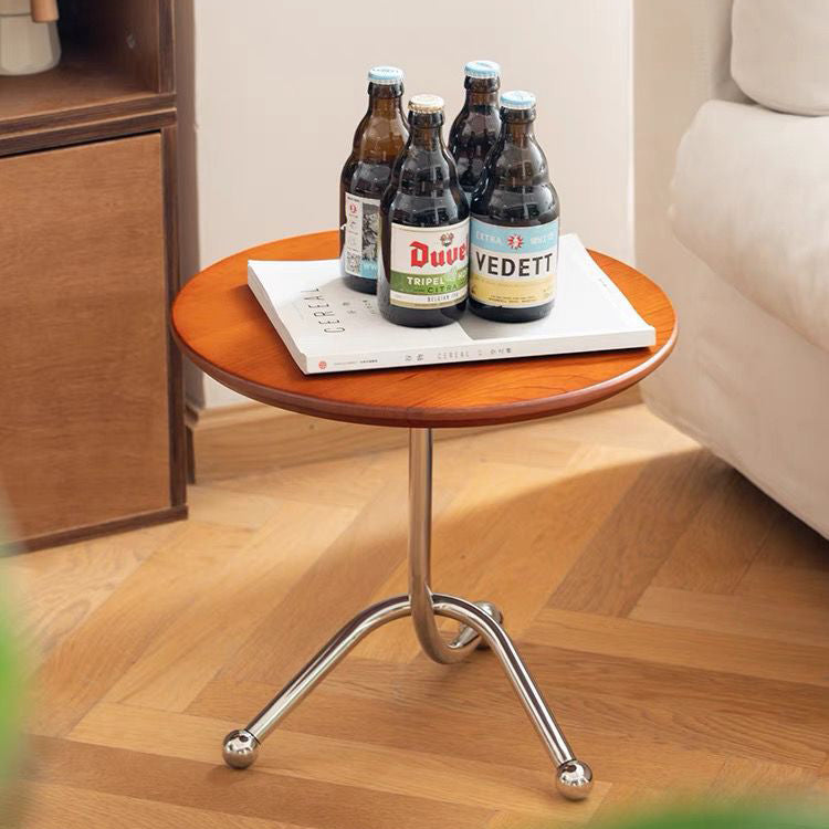 Chinese Orb Stainless Steel End Table