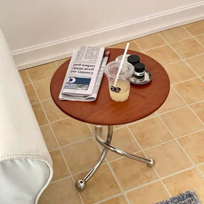 Chinese Orb Stainless Steel End Table