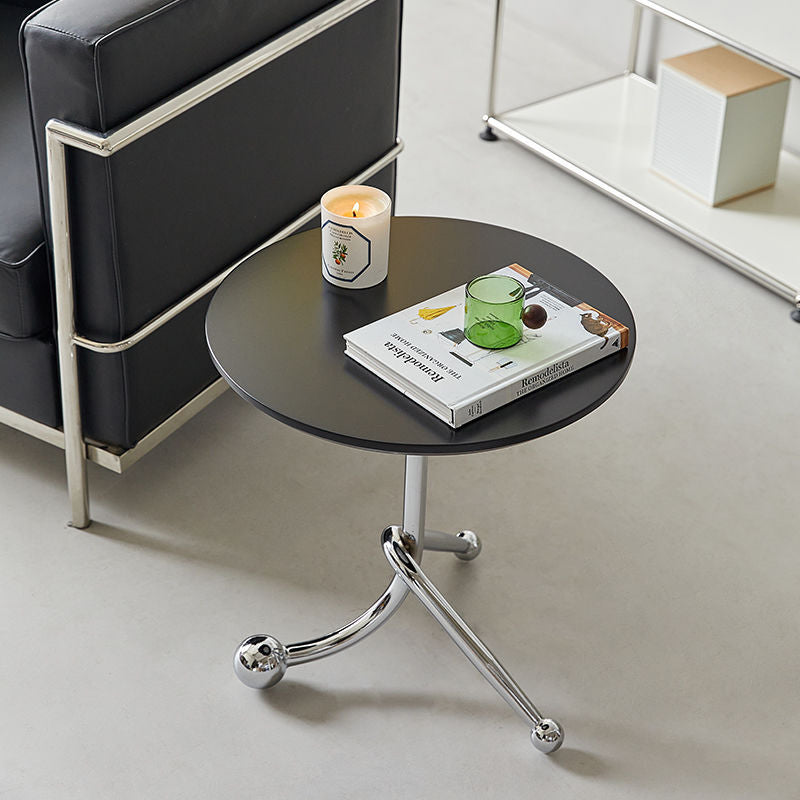 Chinese Orb Stainless Steel End Table