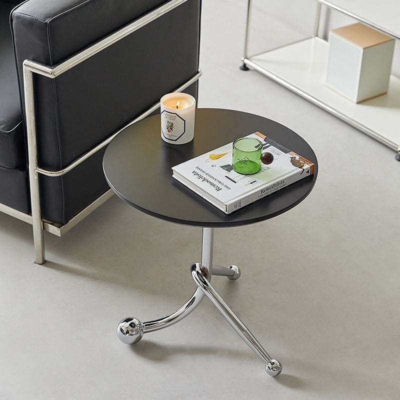 Chinese Orb Stainless Steel End Table