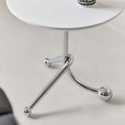Chinese Orb Stainless Steel End Table