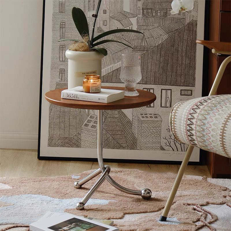 Chinese Orb Stainless Steel End Table