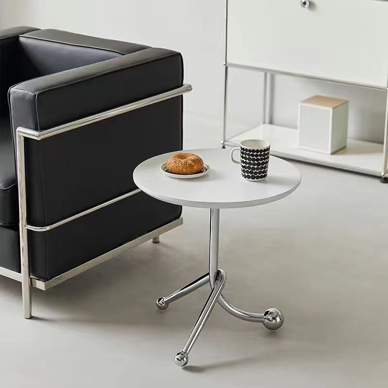 Chinese Orb Stainless Steel End Table