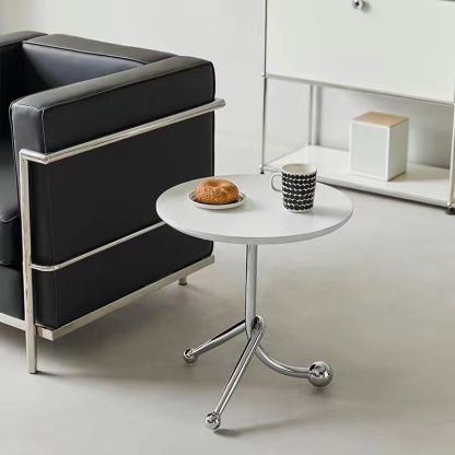 Chinese Orb Stainless Steel End Table