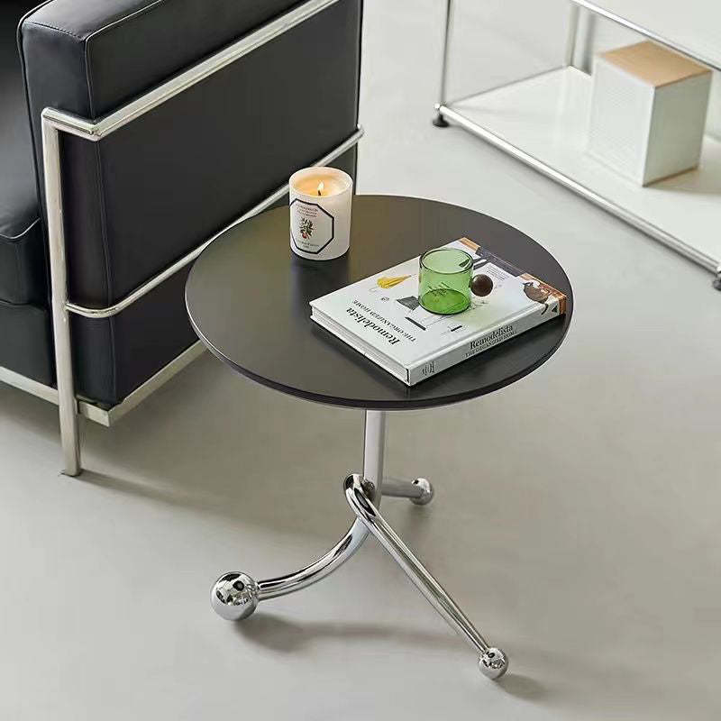 Chinese Orb Stainless Steel End Table