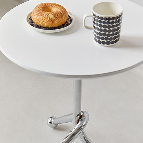 Chinese Orb Stainless Steel End Table