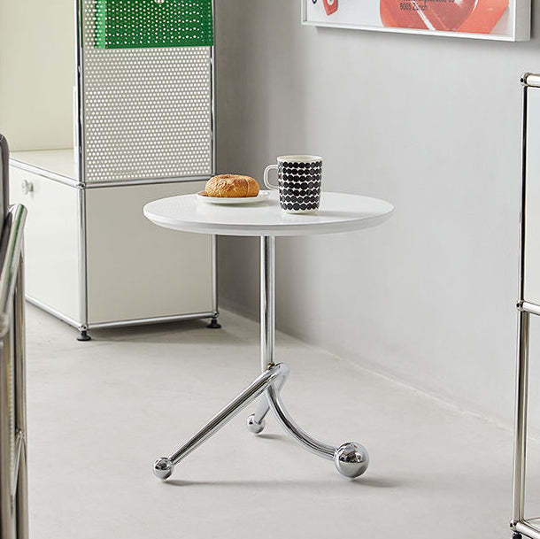Chinese Orb Stainless Steel End Table