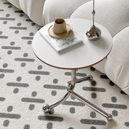 Chinese Orb Stainless Steel End Table