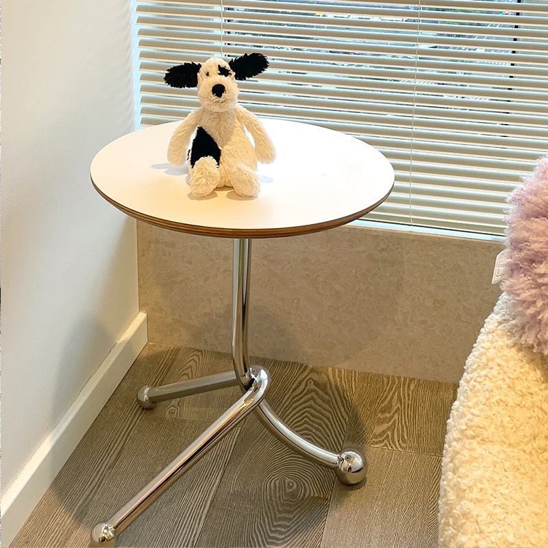 Chinese Orb Stainless Steel End Table