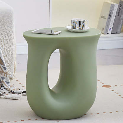Art Deco Dopamine U-Shape Plastic End Table