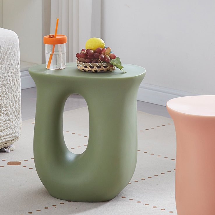 Art Deco Dopamine U-Shape Plastic End Table
