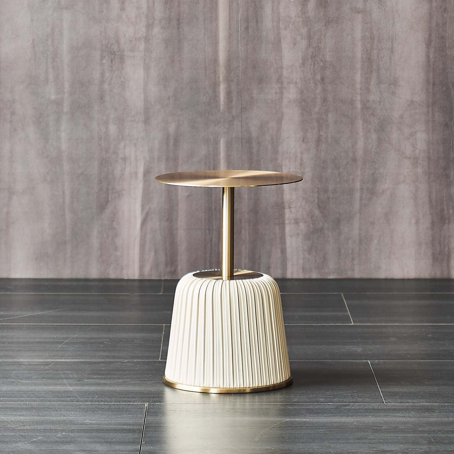 Modern Luxury Stainless Steel Column End Table