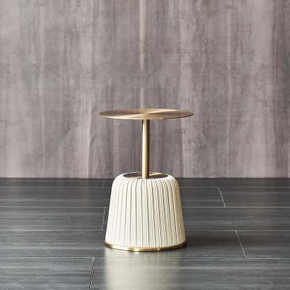 Modern Luxury Stainless Steel Column End Table
