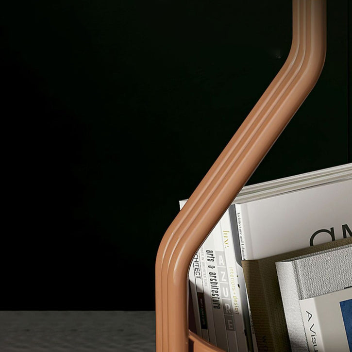 Modern Rock Panel Tempered Glass End Table