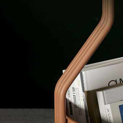 Modern Rock Panel Tempered Glass End Table