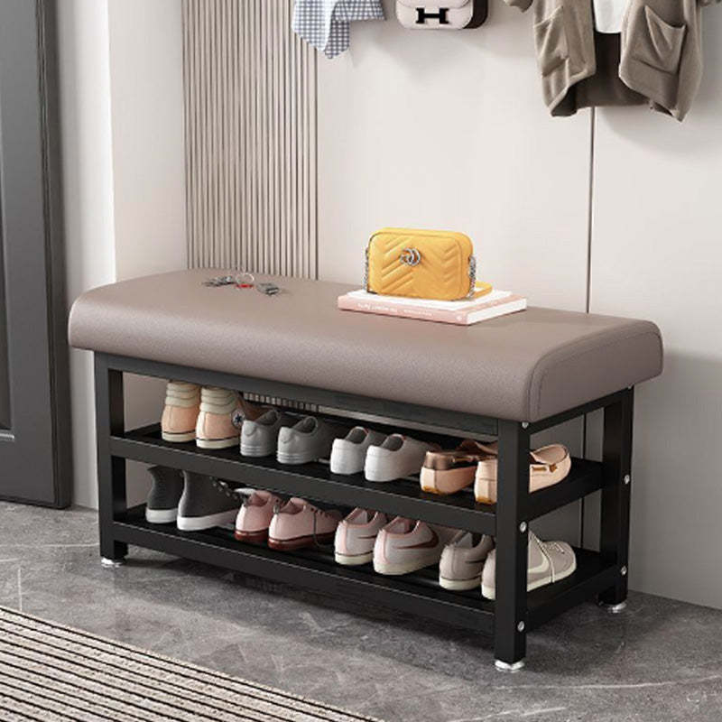 Gray minimalist decor home shoe storage — Black