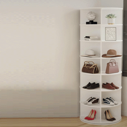 Minimalist Round Wood Shoe Storage 4/5/6/7-Tier