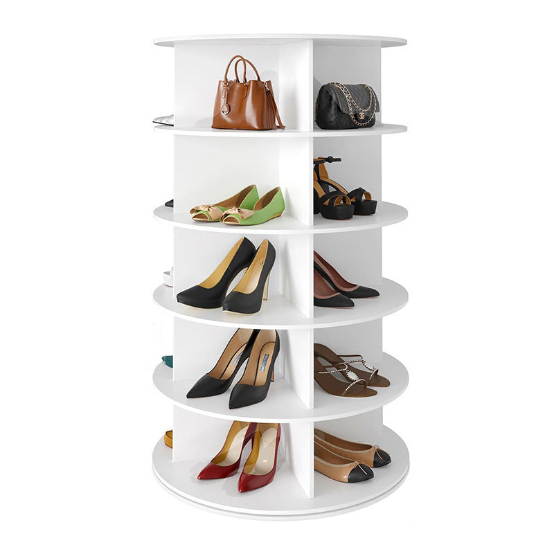 Minimalist Round Wood Shoe Storage 4/5/6/7-Tier