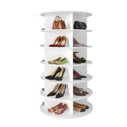 Minimalist Round Wood Shoe Storage 4/5/6/7-Tier