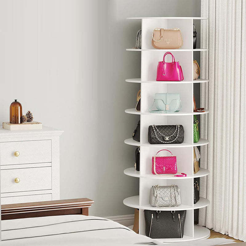 Minimalist Round Wood Shoe Storage 4/5/6/7-Tier