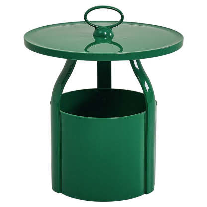 Scandinavian Round Barrel End Table