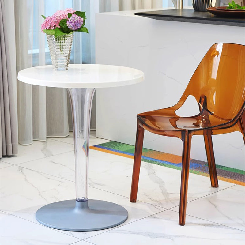 Minimalist Cylinder Aluminum End Table — Green